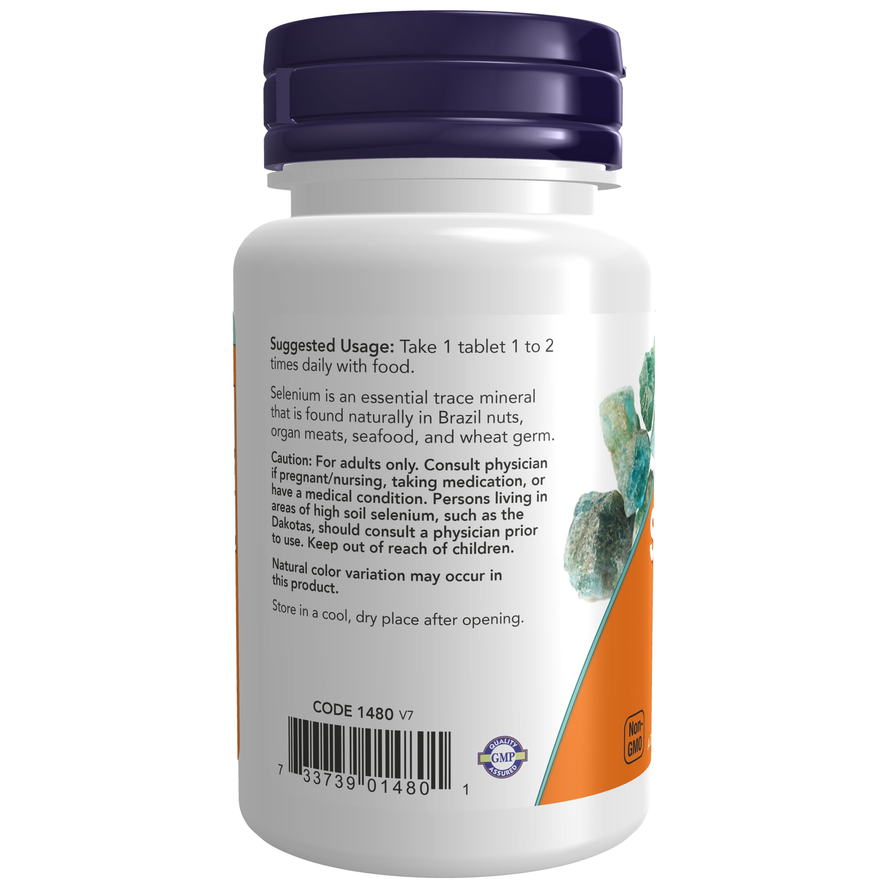 Supplements, Selenium (L-Selenomethionine) 100 Mcg, Essential Mineral*, 100 Tablets