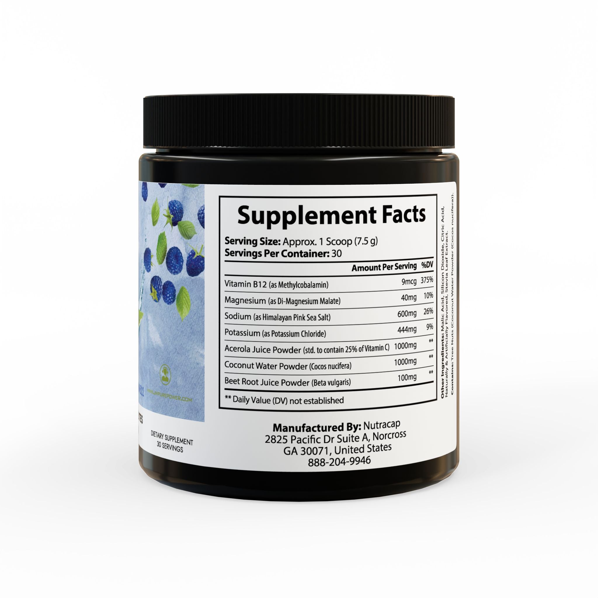 ION + Select Electrolyte Supplement - Blue Raspberry (225g, 7.9oz)