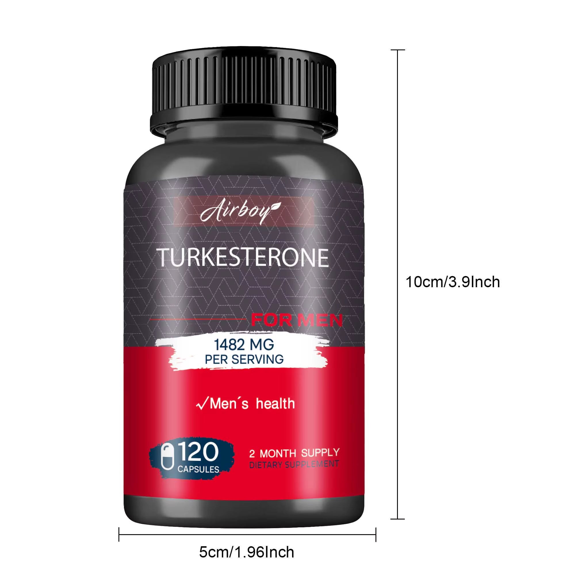 Turkeysterone Booster - Muscle Growth, Strength, Power, Endurance Training Supplements - 120 Capsules