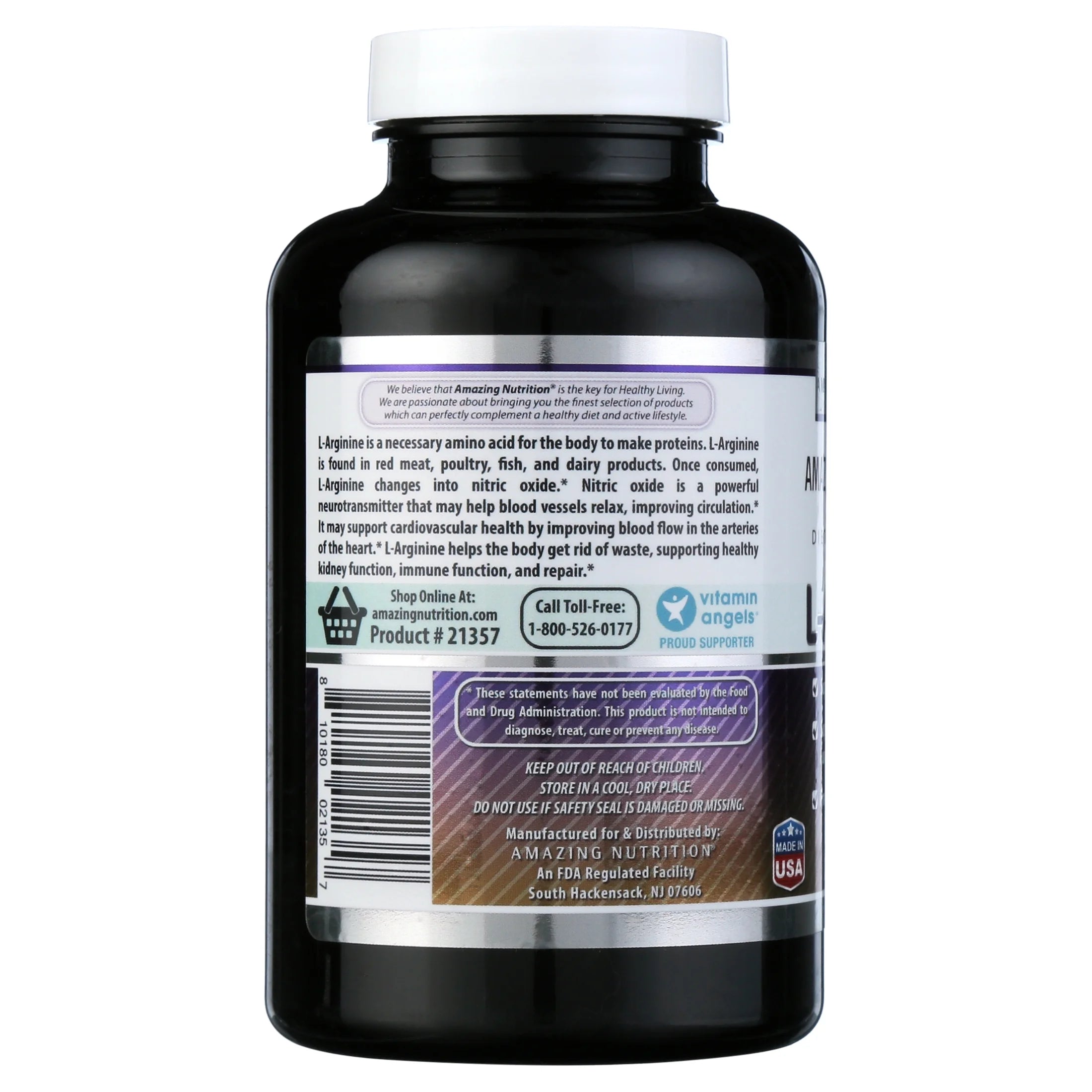 L-Arginine 500 Mg 250 Capsules
