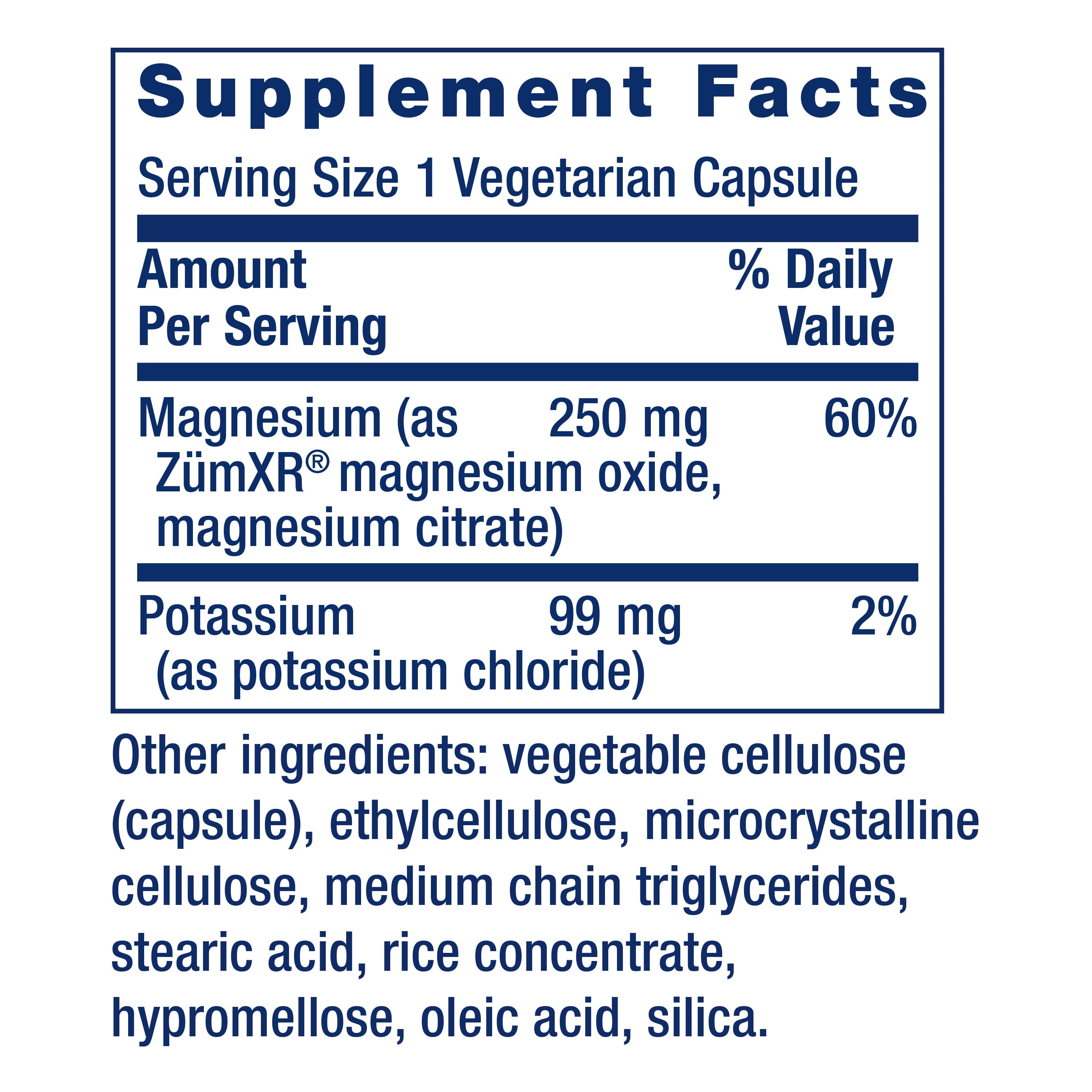 Potassium with Extend-Release Magnesium – Heart Health Supplement for Blood Pressure Support with Two Essential Minerals – Non-Gmo, Vegetarian, Gluten-Free – 60 Capsules