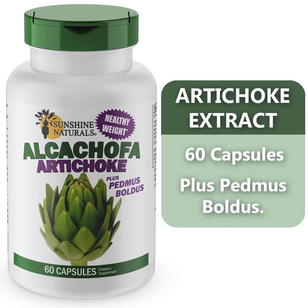 Artichoke Alcachofa plus Boldus Dietary Supplements - 60 Capsules