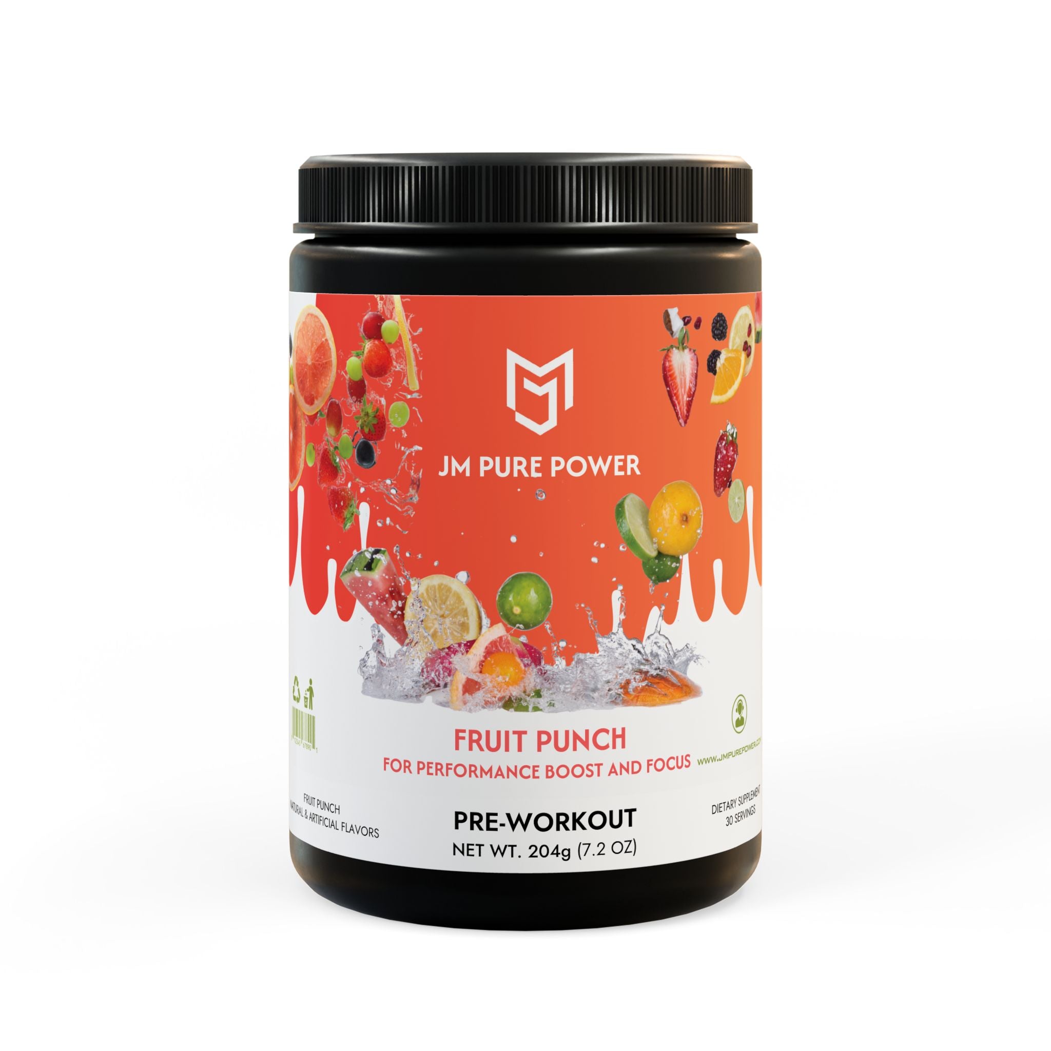 Pre-Workout Supplement, Fruit Punch (204g, 7.1oz)