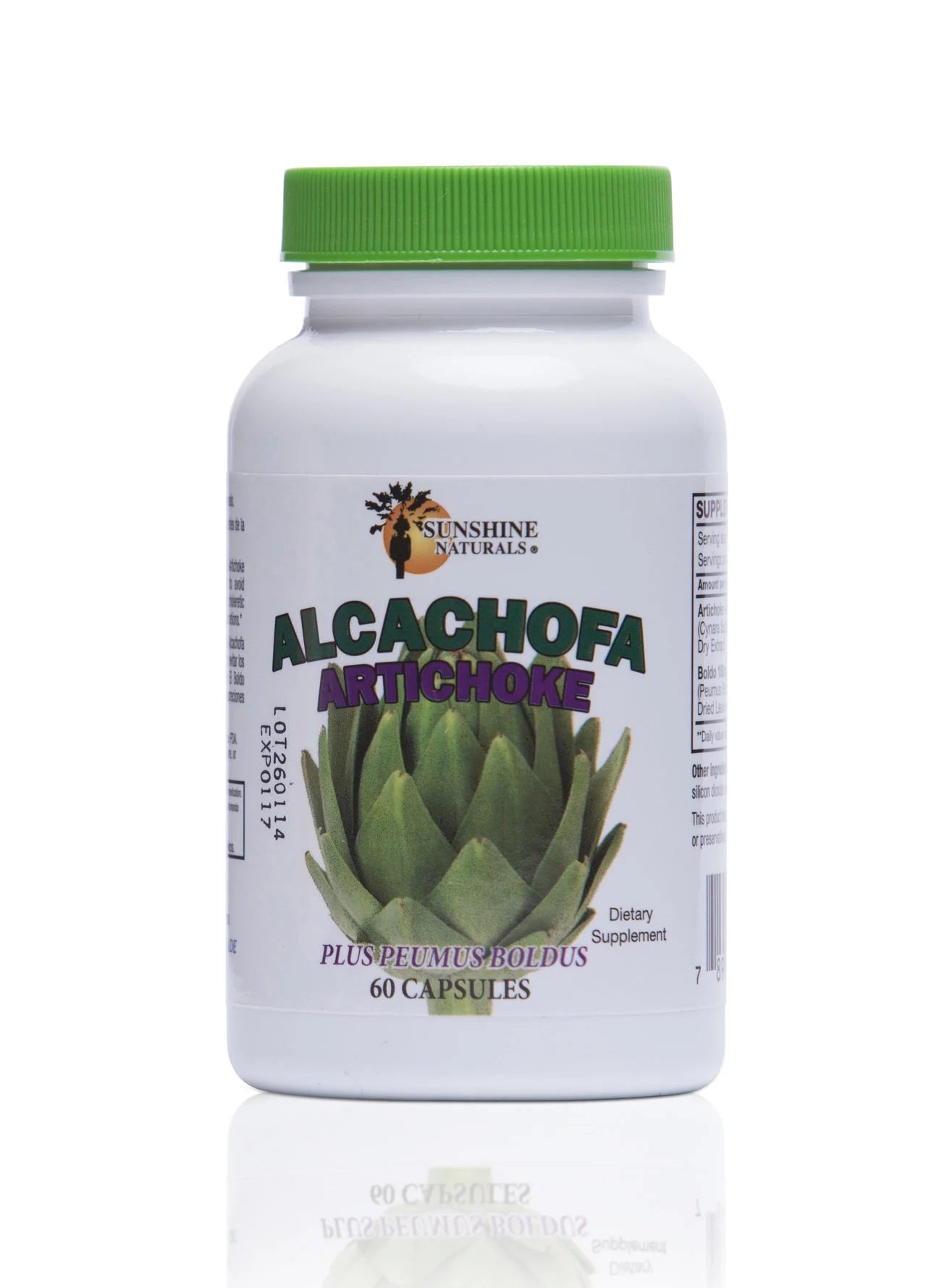 Artichoke Alcachofa plus Boldus Dietary Supplements - 60 Capsules