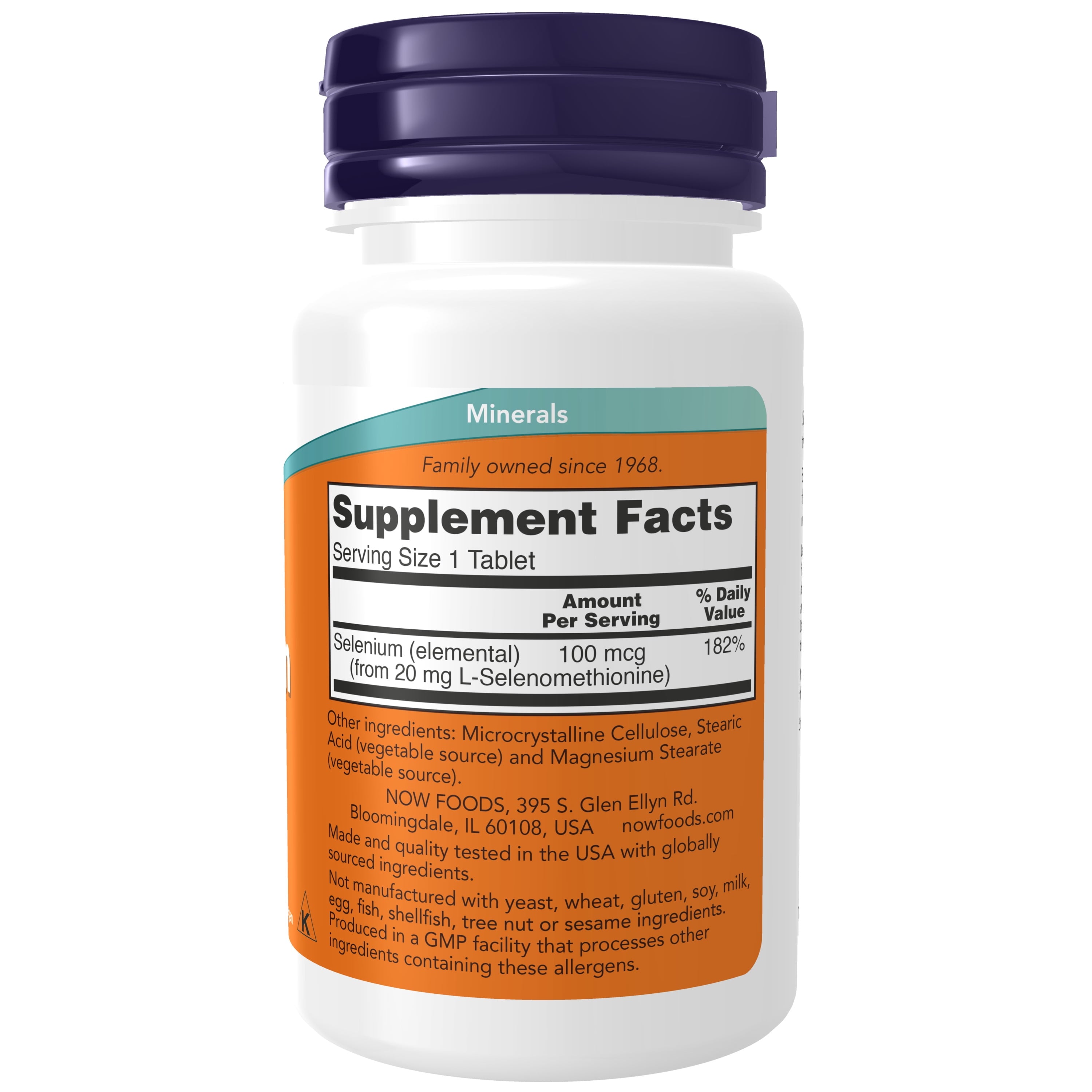 Supplements, Selenium (L-Selenomethionine) 100 Mcg, Essential Mineral*, 100 Tablets