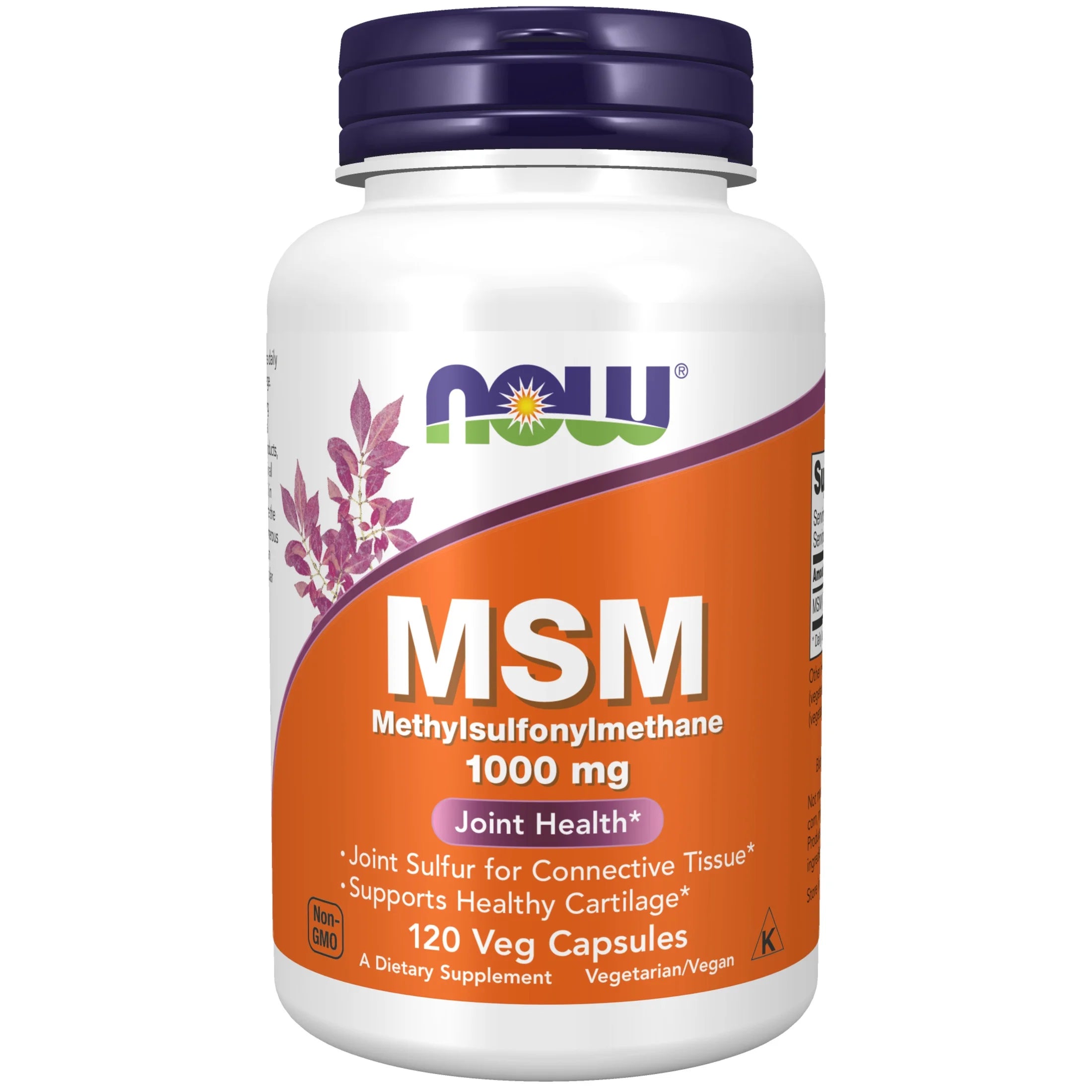 Supplements, MSM (Methylsulfonylmethane) 1,000 Mg, Joint Health*, 120 Veg Capsules