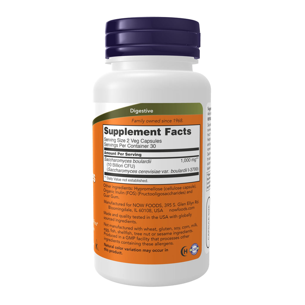 Supplements, Saccharomyces Boulardii, 5 Billion CFU Probiotic, 60 Veg Capsules