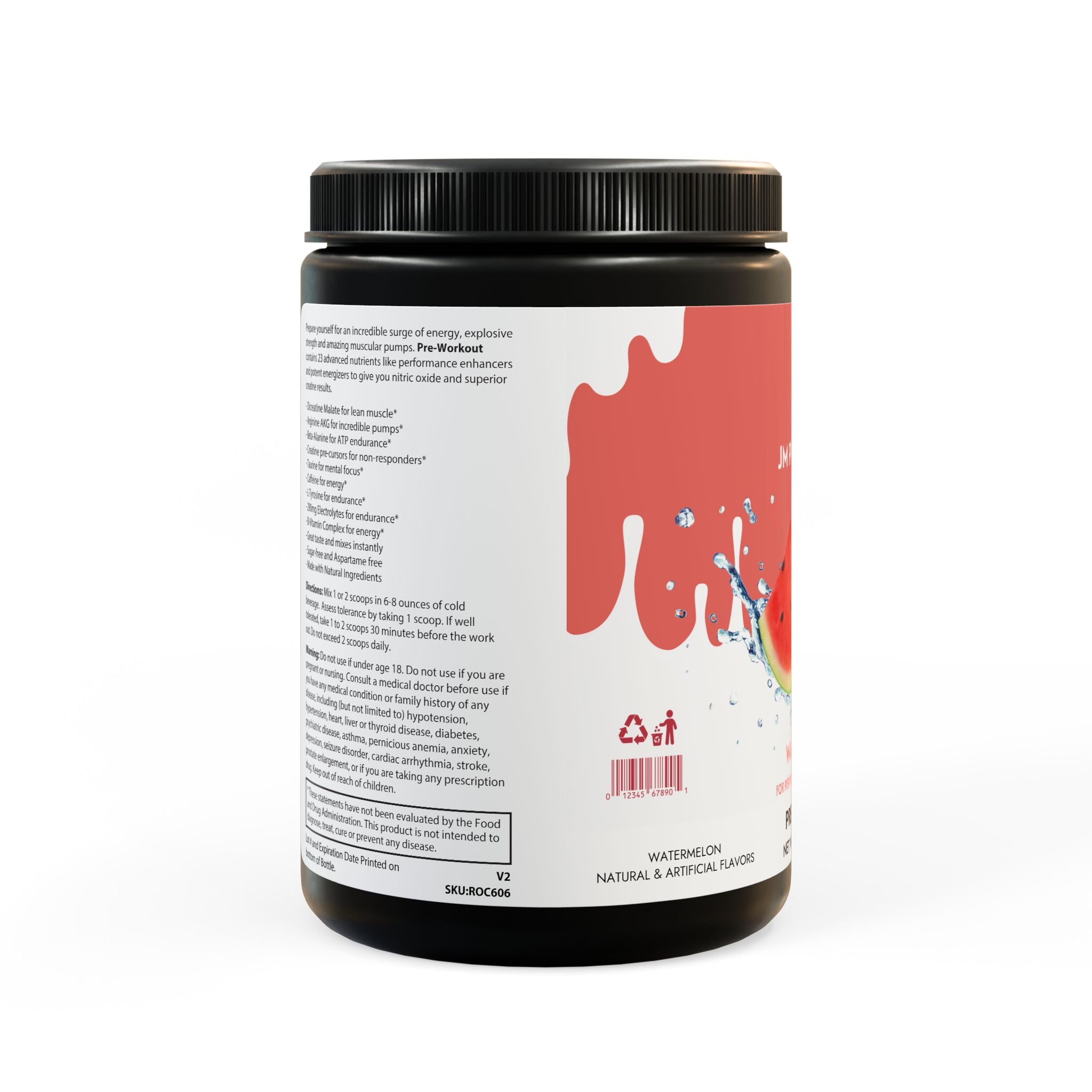 Pre-Workout Supplement, Watermelon (300g, 10.58oz)