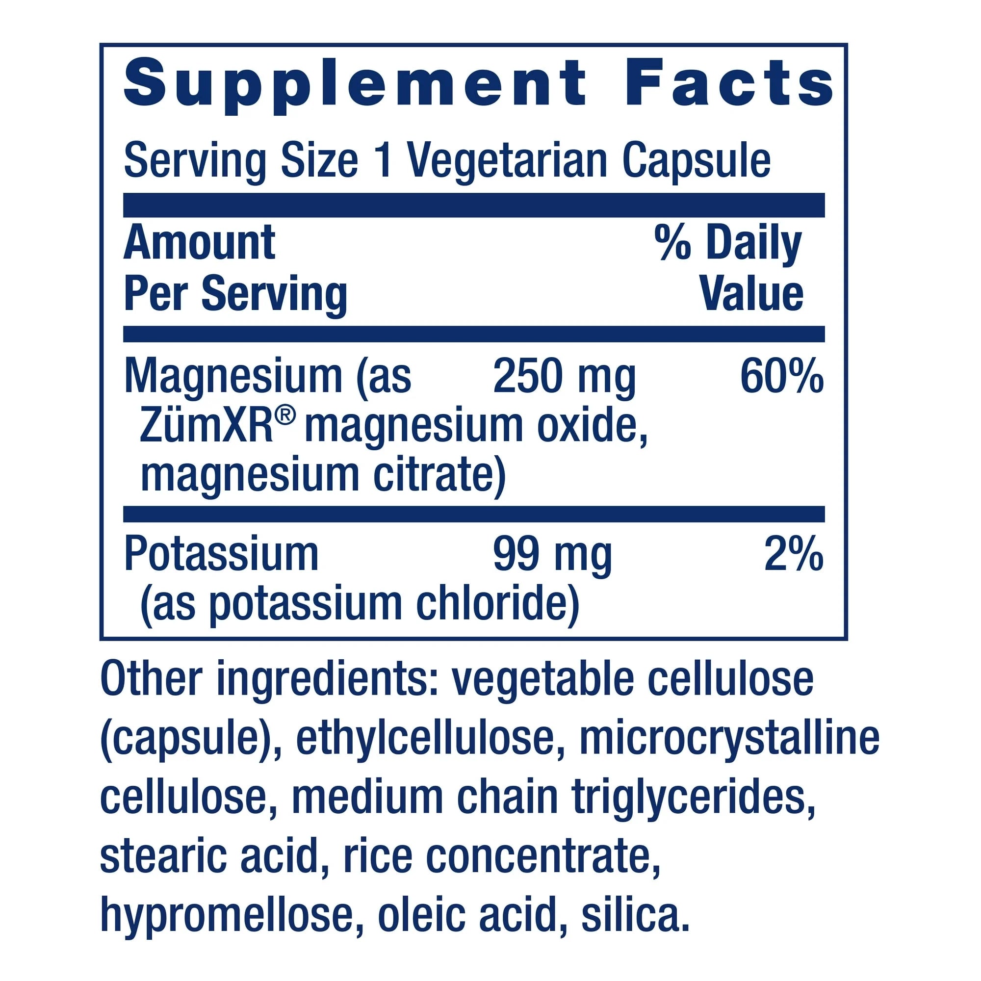 Potassium with Extend-Release Magnesium – Heart Health Supplement for Blood Pressure Support with Two Essential Minerals – Non-Gmo, Vegetarian, Gluten-Free – 60 Capsules
