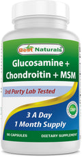 Glucosamine Chondroitin MSM Supplements 2600 Mg 90 Capsules
