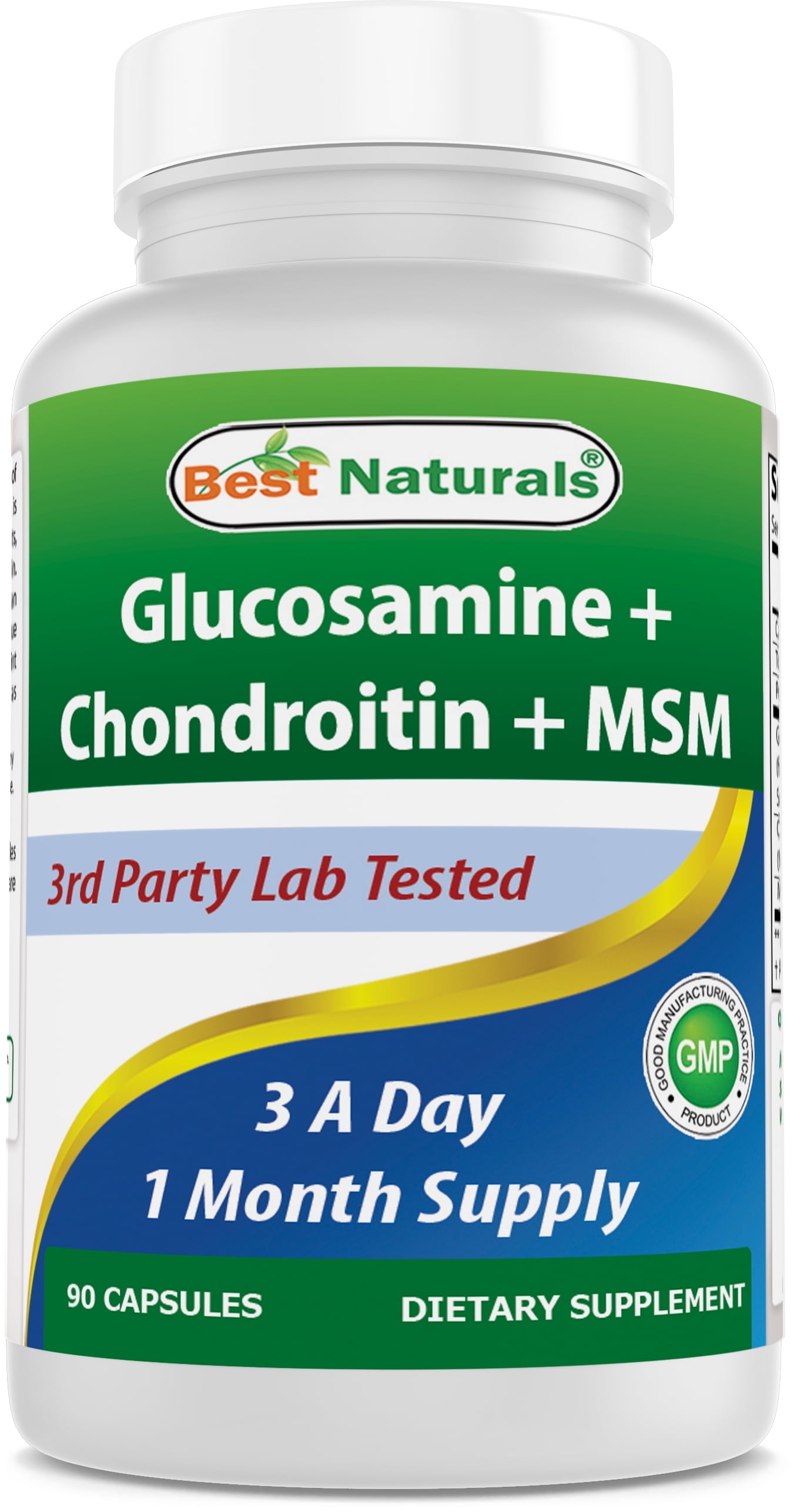 Glucosamine Chondroitin MSM Supplements 2600 Mg 90 Capsules