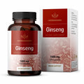 Red Ginseng Capsules - Korean Panax Extract - Energy & Brain Support, 100 Capsules
