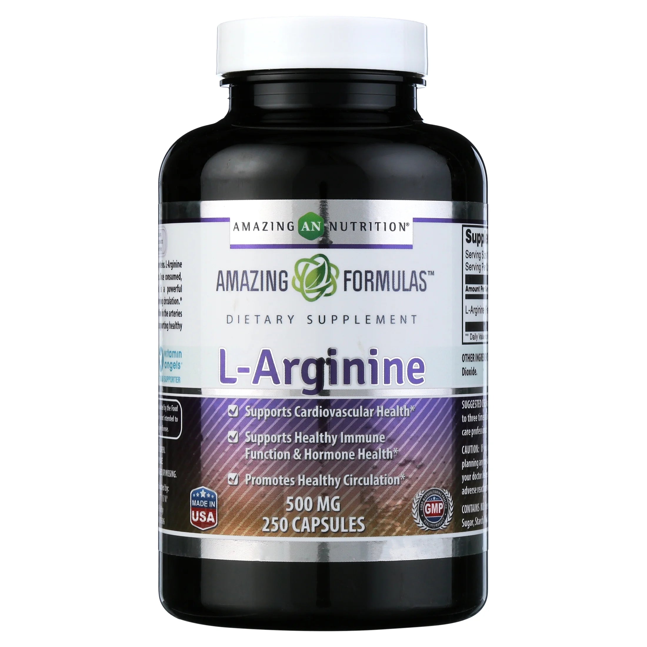 L-Arginine 500 Mg 250 Capsules